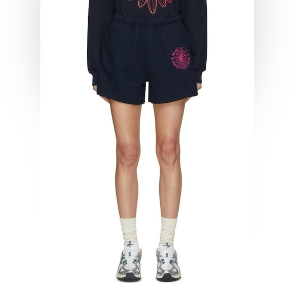 Mardi Mercredi Actif Flower Embroidered Sweatshorts - Picture 1 of 6